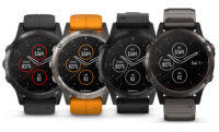 A selection of Garmin Fenix 5 Plus fitness watches
