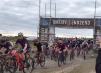 Small image showing some mountain bikers at the start of a race